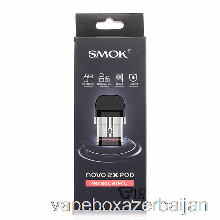 Vape Azerbaijan SMOK NOVO 2X Replacement Pods 0.6ohm Meshed MTL Pods